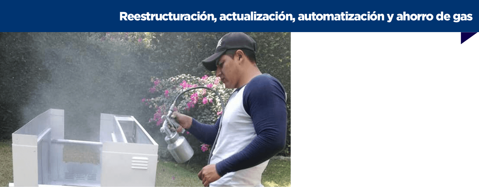 Reestructuración, actualización, automatización y ahorro de gas